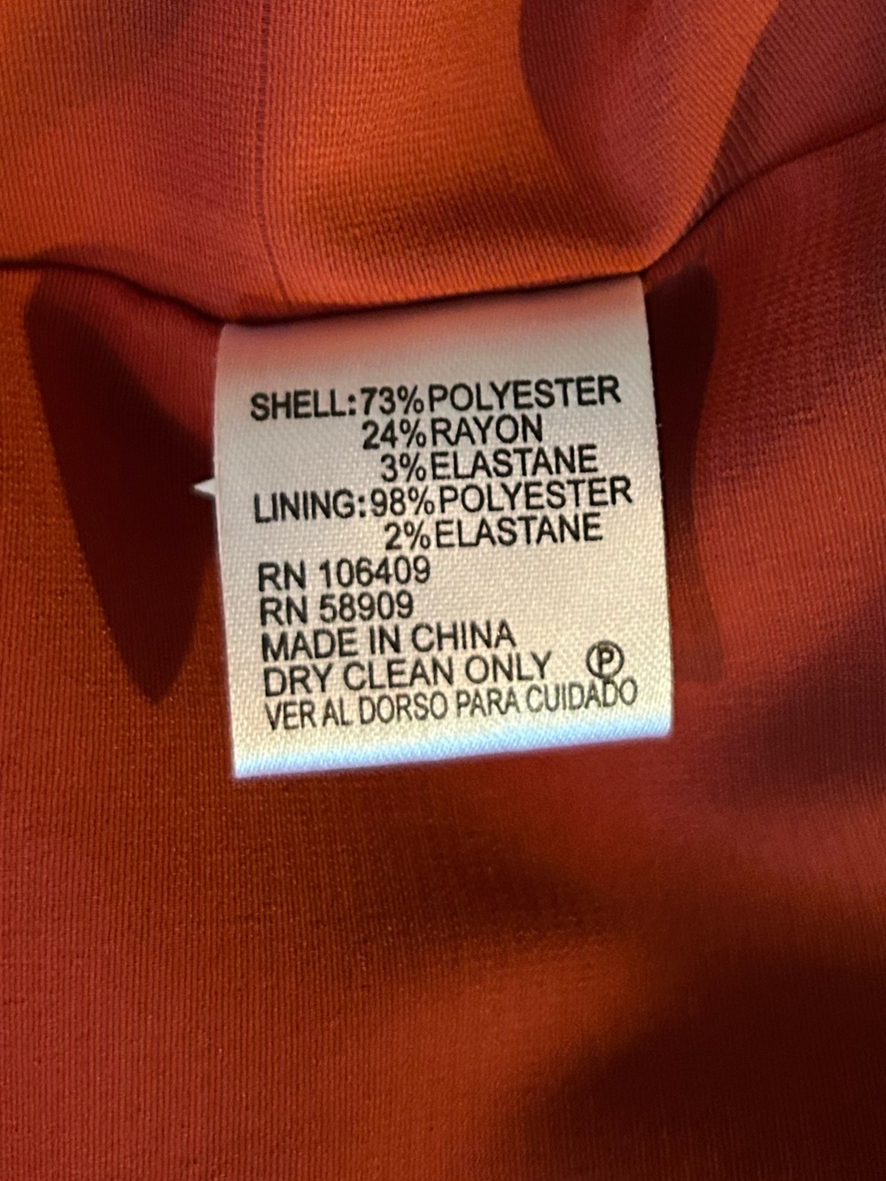 Gianni Bini orange spice Ruffle-Hem Long Sleeve Dress. - Picture 8 of 9